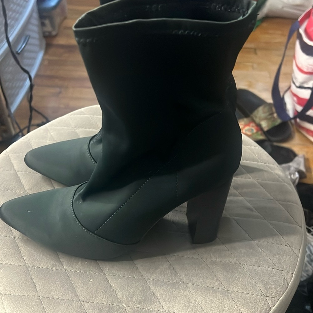 Hunter green boots